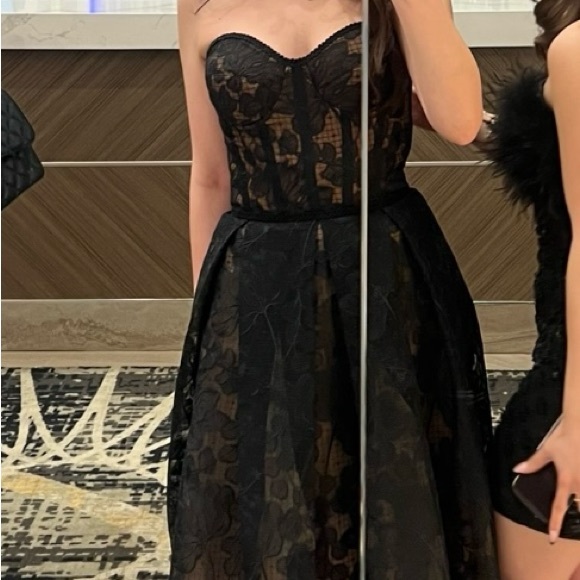 Nadine Merabi- OLIVIA BLACK DRESS - Picture 5 of 6